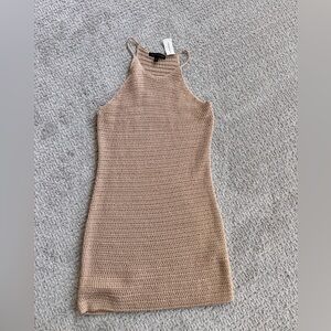 Banana Republic Beige Crochet Mini Dress- New with tag! Size petite XS